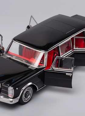 其辉Kengfai原厂 1:18奔驰600pullman普尔曼W100合金汽车模型摆件