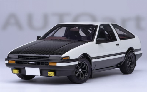 奥拓 奥图亚1:18头文字AE86黑盖 计划 仿真汽车模型收藏 礼物