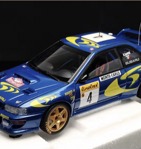 AUTOart奥拓1:18斯巴鲁WRC拉力赛车仿真合金汽车模型收藏礼品摆件