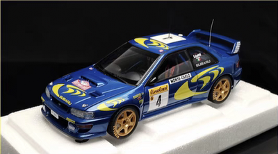 AUTOart奥拓1:18斯巴鲁WRC拉力赛车仿真合金汽车模型收藏礼品摆件