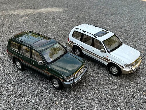 原厂1:18绿一汽丰田 酷路泽 陆地巡洋舰  LC100 合金仿真汽车模型