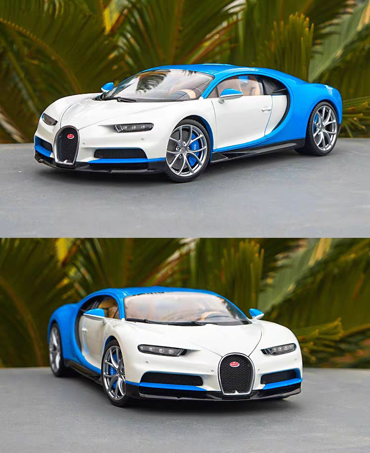 全新原装威利1:18GTA布加迪Chiron超跑合金汽车模型收藏摆件礼物