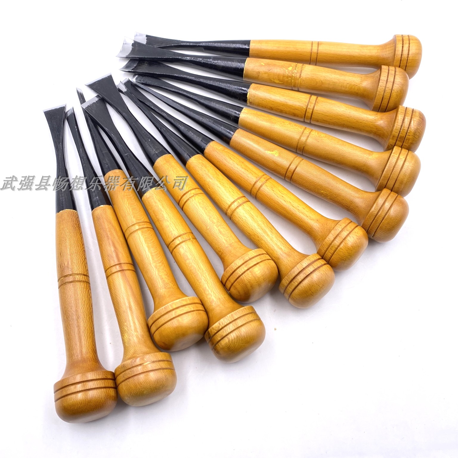 制作工具提琴12把斜刀磨好乐器