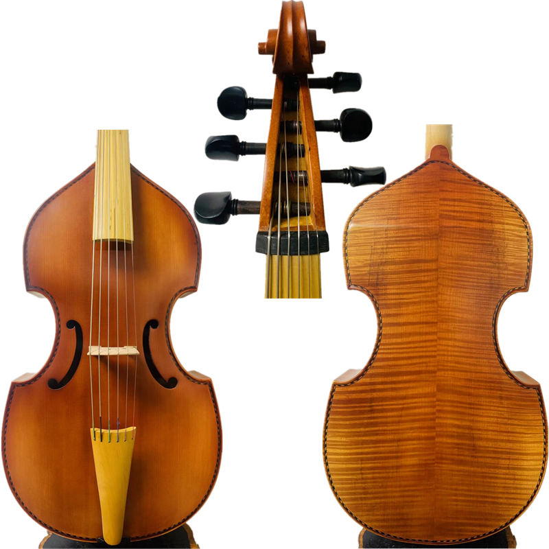 畅想乐器,6弦巴洛克式古大提琴 ,实木提琴 1/4 - 4/4