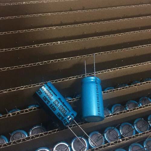 可议价一对包邮 63V1000UF 红宝石电解电容 130度