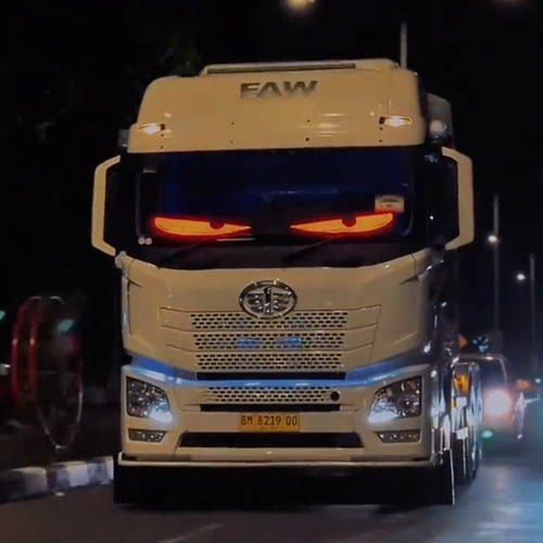 【恶魔之眼】LED显示屏货车卡车同款装饰灯LED软屏全彩字幕滚动屏