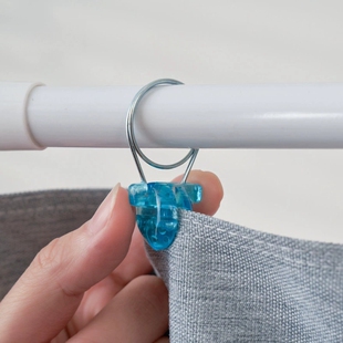 圆环小夹子窗帘夹挂钩浴室开口挂环圆圈配件晒衣服夹晾衣袜蚊帐夹