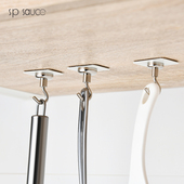 吸顶粘钩 吊顶挂钩 免打孔磁铁钩 冰箱微波炉钩子 日本SP磁石挂钩