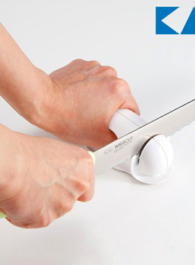 日本进口贝印KAI波刃磨刀器菜刀锯齿刀面包刀快速打磨研磨多功能