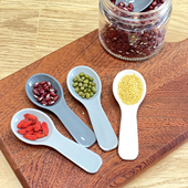 日本进口短柄调料勺定量5克盐勺厨房专用塑料小勺子儿童冰淇淋勺
