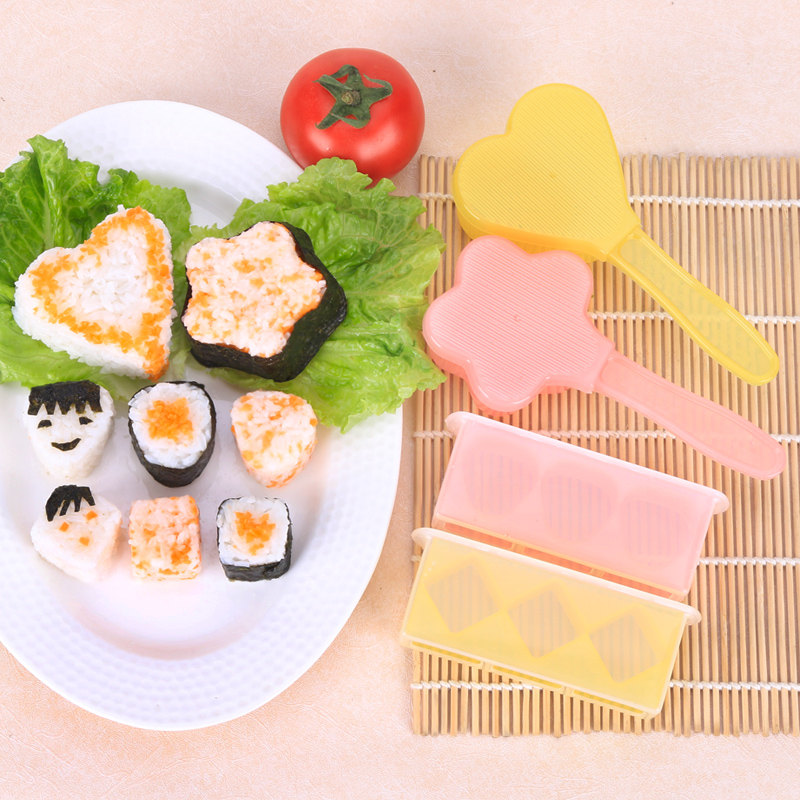 日本进口饭团模具寿司工具寿司模盒心形花形饭团模具便当模型