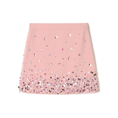 深圳南油NY0B0042洋气设计感中裙半身裙女1.24春