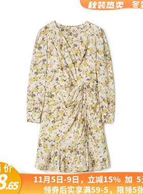 高端OG0A0022清新碎花中裙连衣裙女1.15春