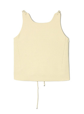 SX0G0001修身抽绳设计感上衣无袖背心吊带女4.13春