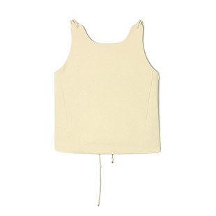 SX0G0001修身抽绳设计感上衣无袖背心吊带女4.13春