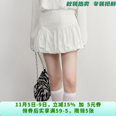 CZ0B0002简约舒适短裙A字显腿长半身裙女6.20夏