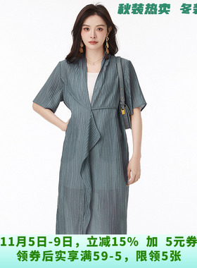 HG0A0190宽松遮肉中长裙含天丝裙子连衣裙女5.27夏