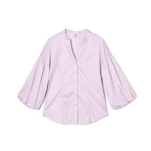 WM0D0013优雅知性美上衣单排扣纯色衬衫 女3.26春