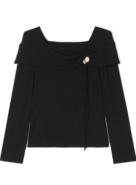 LH0E0005简洁知性风上衣套头微弹针织衫女1.16春