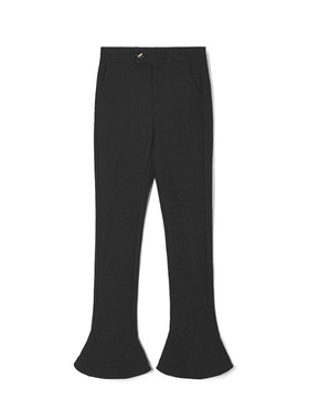 CV0P0023高腰微弹马蹄长裤子休闲裤女12.22春