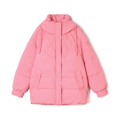 HH1B0006韩系潮流款连帽羽绒服专柜折扣女装12.15冬