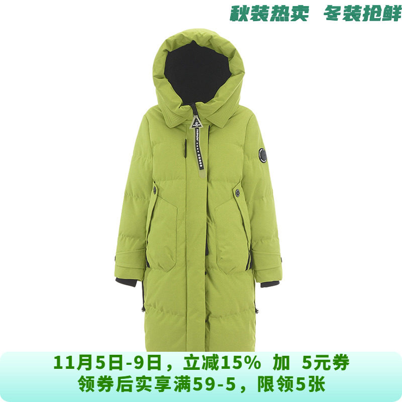 「钰系列」高端YK1R0013户外保暖长款外套鹅绒服女10.31冬
