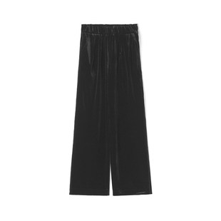 女12.20冬 子休闲裤 HG0P0011松紧腰长裤 垂感显瘦裤