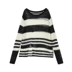 「秋」高端QR0E0008拼色条纹上衣可外穿针织衫 女2.24春