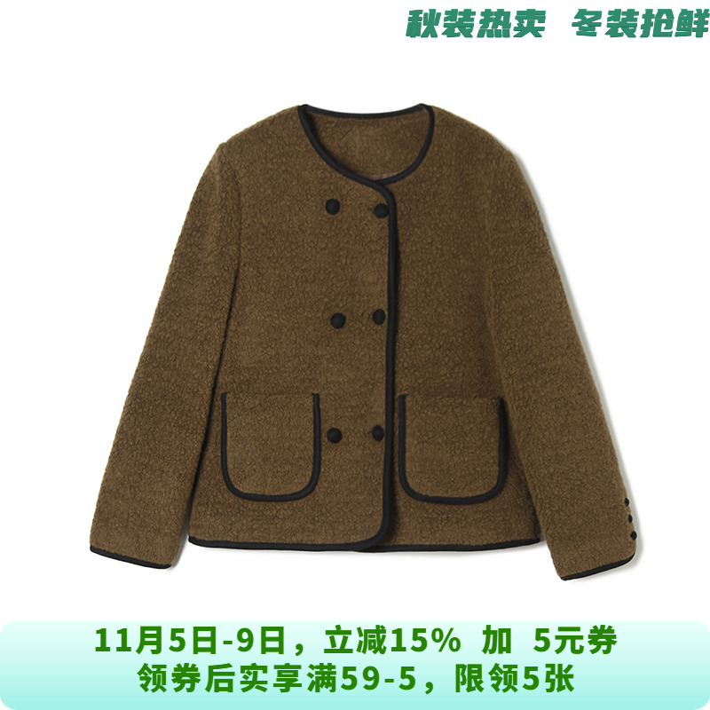 羊毛毛呢常规长袖圆领