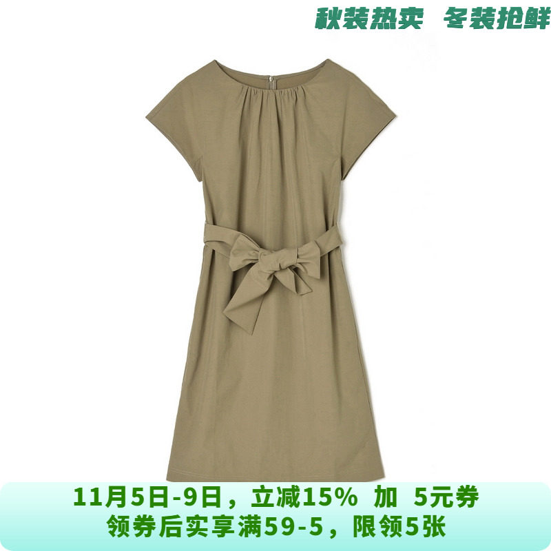 深圳南油NY0A0796棉质蝙蝠袖中裙连衣裙女6.16夏