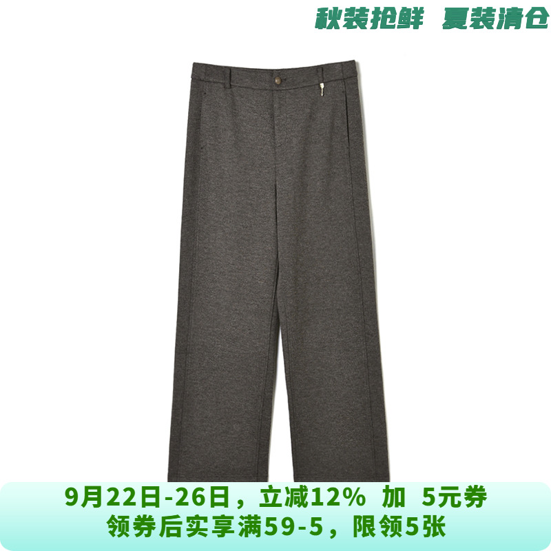 LD0P0243高腰直筒长裤微弹力裤子休闲裤女10.7冬