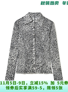 XA0D0011时髦感印花上衣高弹打底长袖衬衫女9.3秋