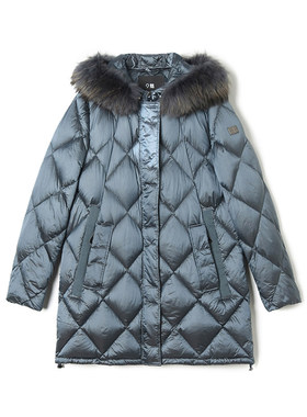 高端BE1B0012御寒保暖连帽外套白鸭绒羽绒服女1.27冬