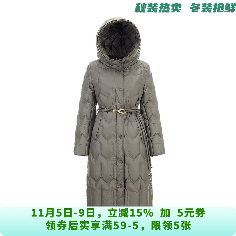 连帽鸭绒长款保暖2025年冬季