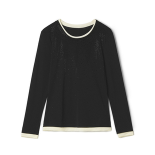 深圳南油NY0C0003拼接设计上衣内搭外穿T恤女12.17春