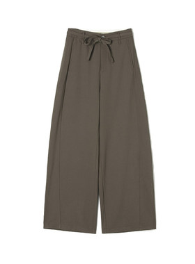 KZ0P0105高腰阔腿长裤纯色舒适裤子休闲裤女3.16春