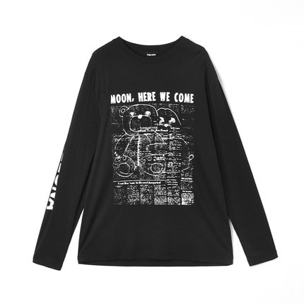 深圳南油CV0C0011拼色图案上衣中长款T恤女12.12春