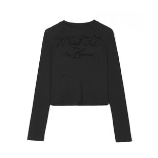 深圳南油CV0C0046弹力修身 上衣T恤女12.22春 短款