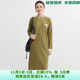 深圳南油NY0A0007棉质舒适长袖 中裙连衣裙女7.21秋