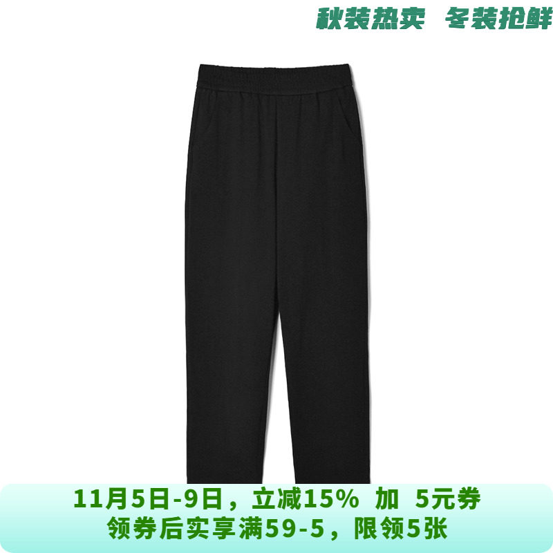 AE0Q0009松紧腰长裤防寒保暖裤子羽绒裤女10.25冬