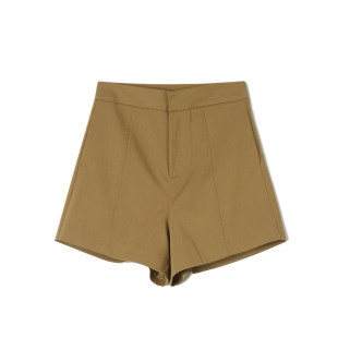 女3.16春 子休闲裤 KZ0P0102高腰纯色短款 A字显瘦裤