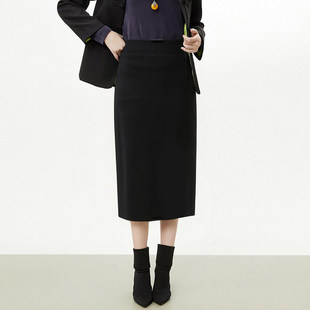 深圳南油CV0B0036优雅修身 微弹长裙半身裙女3.24春