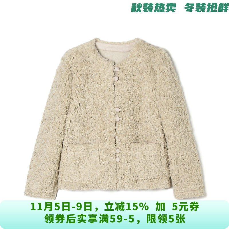 聚酯纤维毛呢常规长袖