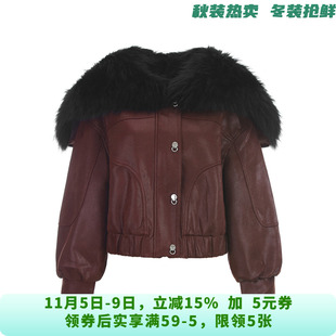 「偶系列」高端OY1R0006洋气狐狸大毛领外套鹅绒服女11.7冬