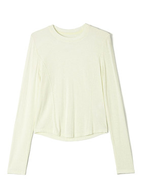 LH0C0002简约微弹打底上衣套头长袖T恤女1.16春