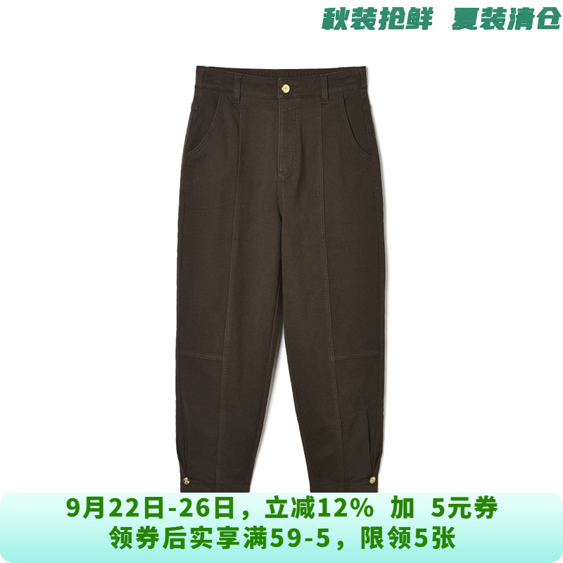 深圳南油NY0P0009松紧腰微弹九分裤休闲裤女10.22冬