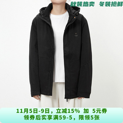 男装JKN8L0003时尚感连帽长袖保暖羽绒服10.31冬