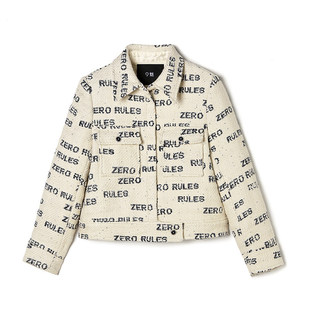 MN0K0009亮片设计图案上衣潮流感长袖 外套女2.27春