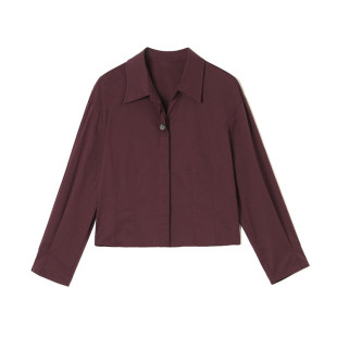 KA0D0001职场通勤纯色上衣单排扣舒适衬衫 女2.24春