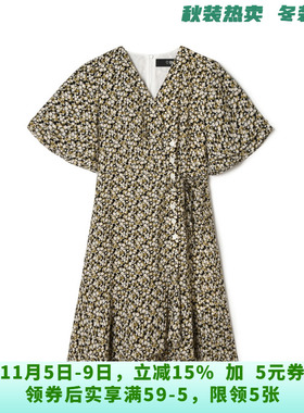 WM0A0016细碎花楹中裙减龄款裙子连衣裙女6.8夏